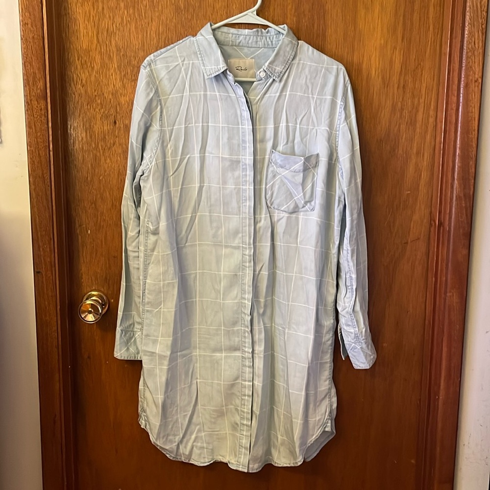 Rails lyocell dress or jacket windowpane pattern